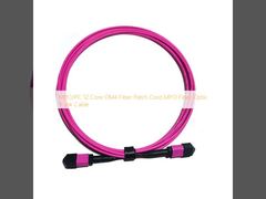 MPO/PC 12 Kern OM4 Fiber Patch Cord MPO Glasfaserkabel