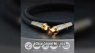 Kristallklares Audio-Toslink-Kabel SPDIF-Glasfaser
