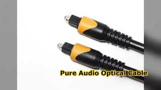 Toslink-Glasfaserkabel mit goldenen Anschlüssen