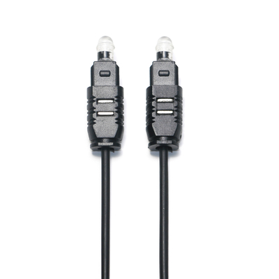 Toslink-Optikkabel OD2.2 Schwarz, ultradünnes SPDIF-Ausgangskabel für Soundbar-Mini-Player-CD