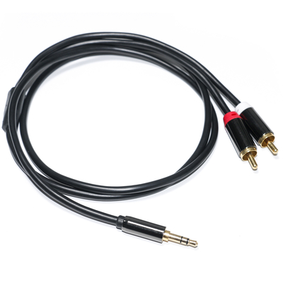 kaufen Cinch-Audiokabel 3,5 mm 2-1 schwarzes Metallgehäuse für Auto-Audio 0,53 m, 1 m, 2 m online manufacture