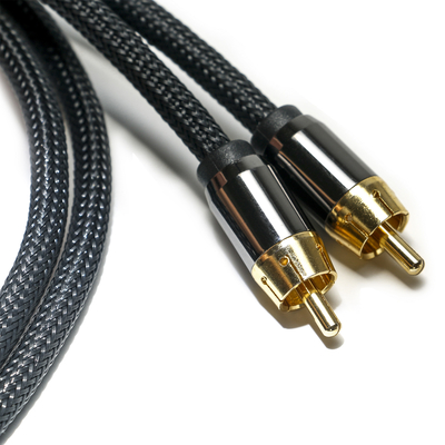 kaufen Cinch-Digital-Audiokabel, 3,5 mm, gestricktes Nylonseil, vergoldete Aluminiumlegierung, goldener Stecker, Premium-Qualität für Soundbar online manufacture