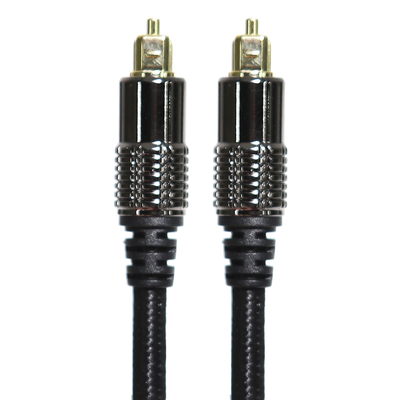 kaufen TOSLINK Optisches Audiokabel OD5.0 Blakc Knite Rope Plated Alloy Shell Gold Interface 0.8M 1.2M Für Heimkino-Soundbar online manufacture