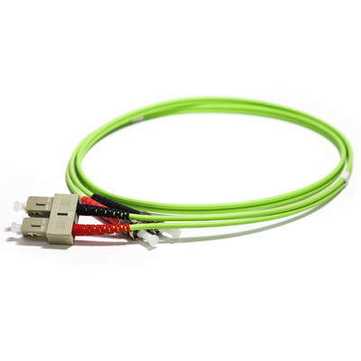 Fiberoptisches Kabel Duplex-Millimeter OM2 50/125 3.0mm Faser-Verbindungskabel in mehreren Betriebsarten ST-LC UPC, 1M/2M/3M/5M/10M St.