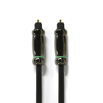 Korrosionsbeständiges optisches TOSLINK-Audiokabel OD6,0 mm, schwarzes Kabel für DVDs, Blu-Rays