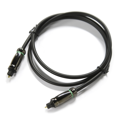Korrosionsbeständiges optisches TOSLINK-Audiokabel OD6,0 mm, schwarzes Kabel für DVDs, Blu-Rays