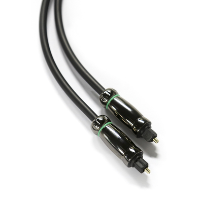 Korrosionsbeständiges optisches TOSLINK-Audiokabel OD6,0 mm, schwarzes Kabel für DVDs, Blu-Rays