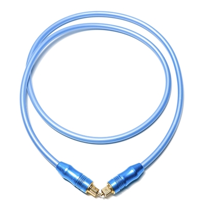 Überzog optisches Audio- Blau Toslink Digital Kabel-OD5.0 Aluminium-Shell For Amplifier Soundbar 1.5M 3M 5M