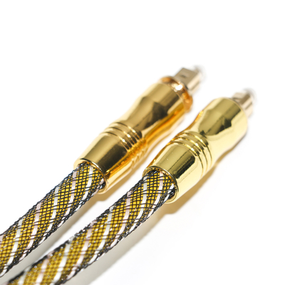 TOSLINK OD7.0 Gewebtes Seil, vergoldete Anschlüsse, digitales Kabel, hohe Auflösung, für audiophilen Verstärker, TV, 1,8 m, 3 m, 5 m