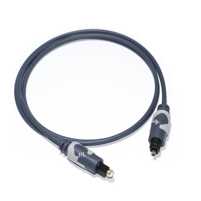 Toslink Digitales Audiokabel OD4.0 Glasfaserkabel beschichteter ABS-Rundstecker HiFi-Sound für Heimkino-CD-Soundbar