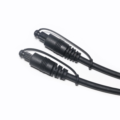 Brandneues Hifi-Sound-Toslink-Audio-Digitalkabel, S/PDIF-vergoldeter Stecker, schwarzes PVC, 1,5 m, 2,4 m, 3 m