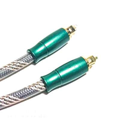 Toslink Optisches Digitalkabel, gestricktes Seil, vergoldet, 4 K, Connecotr, hohe Klangqualität, HiFi, 1,2 m, 2 m für Verstärker