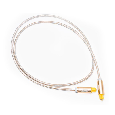 Toslink-Strickseil mit plattierter mattierter Metallhülle OD4.0-Stecker für Autolautsprecher-Digitalkabel-Soundbar