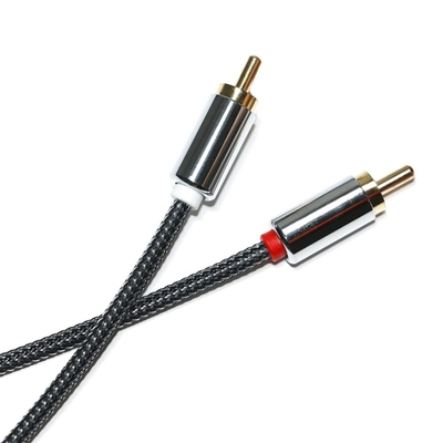 RCA Premium Qualität Digital Audio SPDIF 3,5 mm gestrickt Nylon Aluminiumlegierung Stecker auf Stecker für VCD DVD TV Soundbar