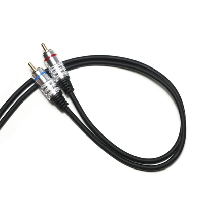 Factory oulet RCA 3,5 mm Audiokabel, rot, blau, Rand, PCV-Abdeckung, vergoldete Legierung für CD-TV-Soundbar