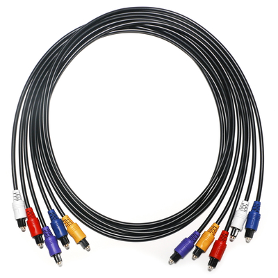 RCA-Kabel Optisches Digital-Audiokabel 5-farbiger Kunststoffstecker 1,5 m - 5 m für DVD-CD-Player