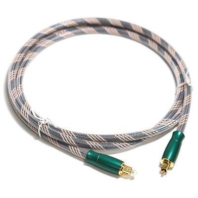 Toslink Optisches Digitalkabel, gestricktes Seil, vergoldet, 4 K, Connecotr, hohe Klangqualität, HiFi, 1,2 m, 2 m für Verstärker