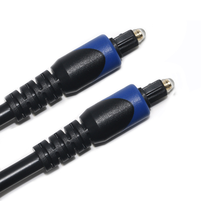 Blue&​Toslink Digitalkabel OD4.0 Glasfaserkabel beschichteter PVC Cope Rundstecker für CD-Player Soundbar