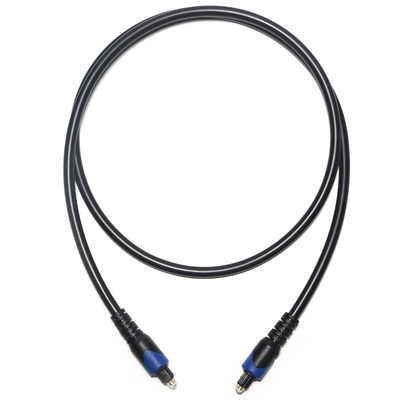 Blue&​Toslink Digitalkabel OD4.0 Glasfaserkabel beschichteter PVC Cope Rundstecker für CD-Player Soundbar