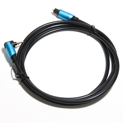 TOSLINK Blue Digital Audio Optical Fiber Aluminium Metal Shell Verbundener Verstärker für Subwoofer-Lautsprecher Soundbar 0,8 M