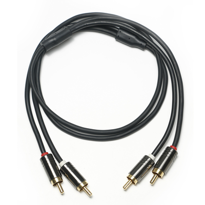 Cinch-Digital-Audiokabel 3,5 mm PVC-beschichtete schwarze Aluminiumlegierung ShellQuality für Soundbar 0,5 m Anschluss für Mini-Soundbar