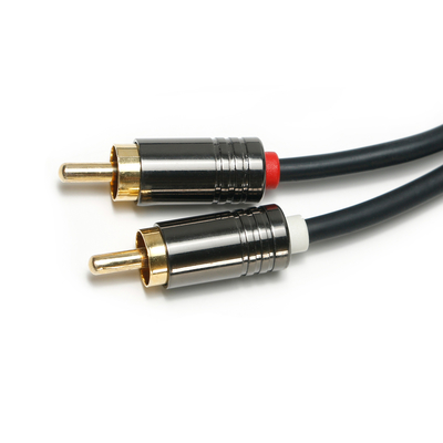 Cinch-Digital-Audiokabel 3,5 mm PVC-beschichtete schwarze Aluminiumlegierung ShellQuality für Soundbar 0,5 m Anschluss für Mini-Soundbar