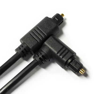 Facotry Outlet Toslink Digital Audio Cable Black OD4.0 Square Interface 90° 0.5M für Mini Player Soundbar