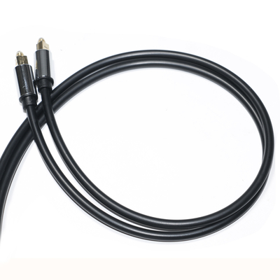 Toslink Digital Optical Audio Cable OD5.0 Plated Alumium Alloy Shell Square Interface Cable for Subwoofer 1.2M