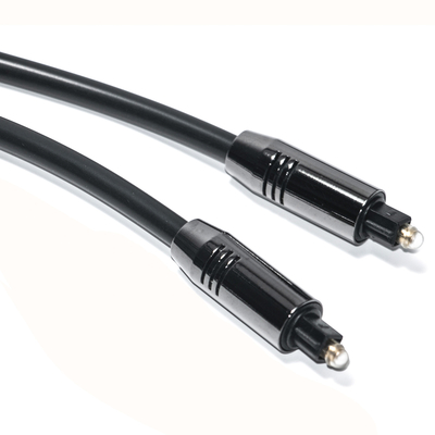 Toslink Optisches Audiokabel OD5.0 Schwarze Aluminiumlegierung Optische PVC-beschichtete vergoldete Anschlüsse Kostenleistung für Heim-Soundbar