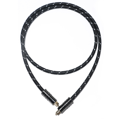 Toslink Digitales optisches Audiokabel OD5.0 Gestricktes Seil mit schwarzer strukturierter Hülle für Verstärker Soundbar 1,5 m, 3 m, 5 m
