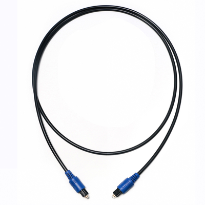 Fabrikpreis Nagelneues Toslink Digital-Glasfaserkabel PVC-Seil überzogener blauer Shell-HiFi-Sound für Heimkino