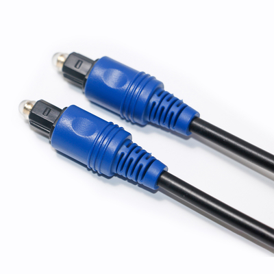Fabrikpreis Nagelneues Toslink Digital-Glasfaserkabel PVC-Seil überzogener blauer Shell-HiFi-Sound für Heimkino