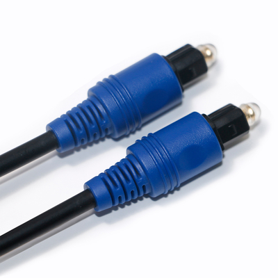 Fabrikpreis Nagelneues Toslink Digital-Glasfaserkabel PVC-Seil überzogener blauer Shell-HiFi-Sound für Heimkino