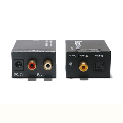 Werksverkauf Digitale optische Faser zu analogem 3,5-mm-Toslink/SPDIF-Audiokonverter DTA10