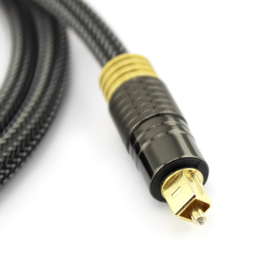 Factory Outlet Premium Digital Optical Audio Toslink 24K vergoldetes goldenes Strickseil 1,2 m
