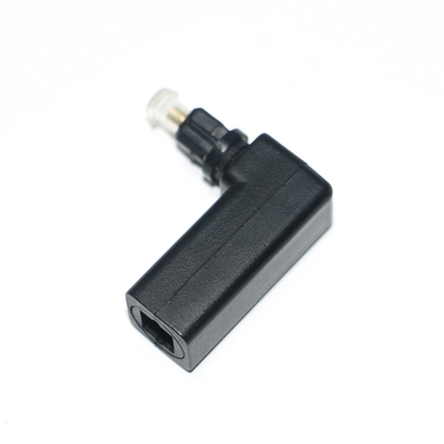 Toslink-Buchse auf Toslink-Stecker optischer 90-Grad-Winkel-Audiokabel-Adapter Stereo-Audio-Konverter 360 drehbar