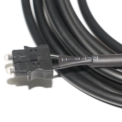 180dB/Km Servo Optisches Glasfaserkabel OD4.0 Schwarzes Kabel für Gerätetest, Maschinenanschluss Servosystem
