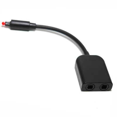 Digitaler Toslink-Glasfaser-Splitter 1-in-2-Ausgangs-Audio-Adapterkabel Signalverbesserung