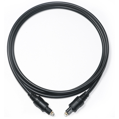 [Factory Outlet] Toslink-Kabel Digitales optisches Audio-Schwarzkabel OD4.0 PVC für TV-Soundbar-AV-Receiver-Spielekonsole