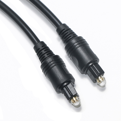 [Factory Outlet] Toslink-Kabel Digitales optisches Audio-Schwarzkabel OD4.0 PVC für TV-Soundbar-AV-Receiver-Spielekonsole