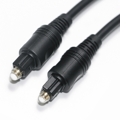 [Factory Outlet] Toslink-Kabel Digitales optisches Audio-Schwarzkabel OD4.0 PVC für TV-Soundbar-AV-Receiver-Spielekonsole
