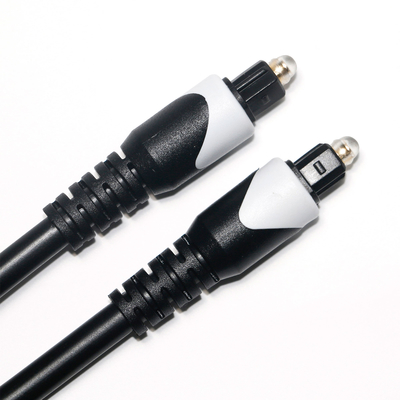 White&Toslink Digitalkabel OD4.0 Glasfaserkabel beschichteter LSZH-PVC-Shelter-Rundstecker für Heimplaer-CD-Soundbar