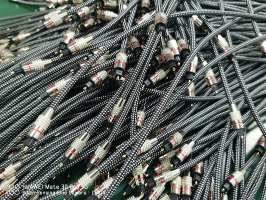 Gelb-Nylon geflochten OD4.0 Toslink Optisches Digital-Audio-Kabel HiFi Sound Koaxial-Audio-Kabel für Soundbar