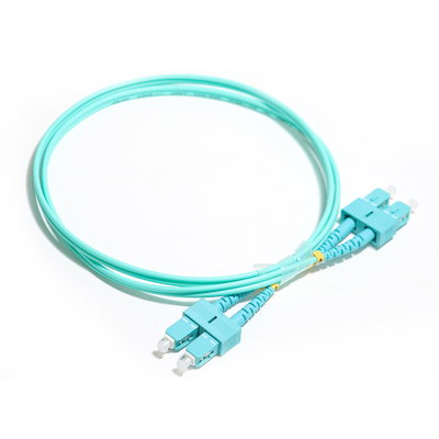 Duplexjacke in mehreren Betriebsarten 3.0mm OM3 des Wathet-Faser-Verbindungskabel-SU-UPC Ject 50/125um LSZH