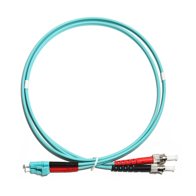 Duplex-Multimodefaser-Optikschnur OD3.0 OM3 0.8M 1.5M 2M For WLAN 10G LC-ST LAN