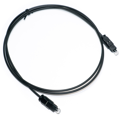 Steckdose Digitales optisches Audiokabel Toslink Digitales optisches SPDIF Ultra dünnes PVC-Seil Goldgewebe Plattierte Staubkappe