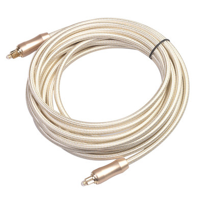 TOSLINK-bereifte optisches Audiokabel-Goldstecker Knited-Seil Haupttheater CD Shells 1.2M For/DVD Soundbar