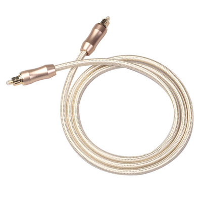 TOSLINK-bereifte optisches Audiokabel-Goldstecker Knited-Seil Haupttheater CD Shells 1.2M For/DVD Soundbar