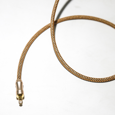 KABEL-Rose Gold Plug Frosted Shells Knited TOSLINK optisches Digital Audioseil 1M For CD/DVD Soundbar Haupttheater