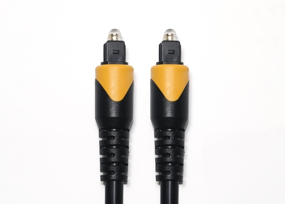 Toslink Optikkabel Orange schwarz OB6.0 6MHz PVC Plattiert Golden Connector für Heimkino-TV